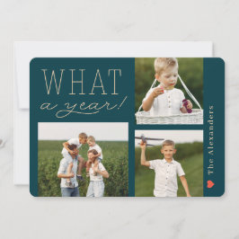 Tarjeta fotográfica de vacaciones de qué año