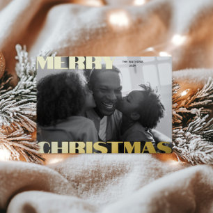 Tarjeta fotográfica de vacaciones de Relieve metal