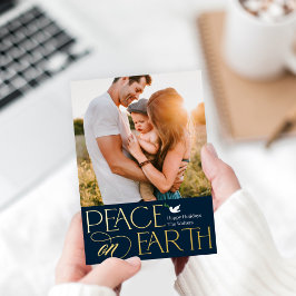 Tarjeta fotográfica de vacaciones de Relieve metal