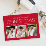 Tarjeta fotográfica de vacaciones de RELIEVE METAL<br><div class="desc">¡Celebra el graduado en tu vida con estilo! Diseñado por Berry Berry Sweet (www.berryberrysweet.com). Visite nuestra página web para recibir invitaciones modernas y elegantes,  invitaciones y regalos personalizados.</div>