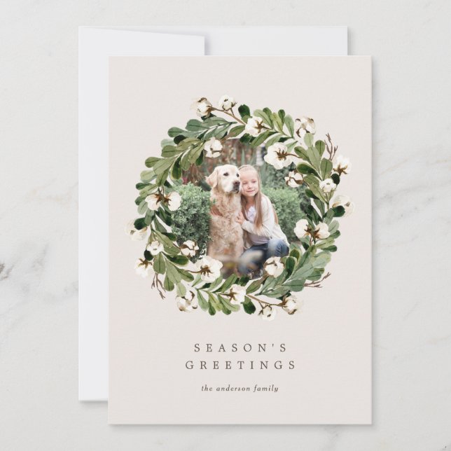 Tarjeta fotográfica de vacaciones del sur (Anverso)