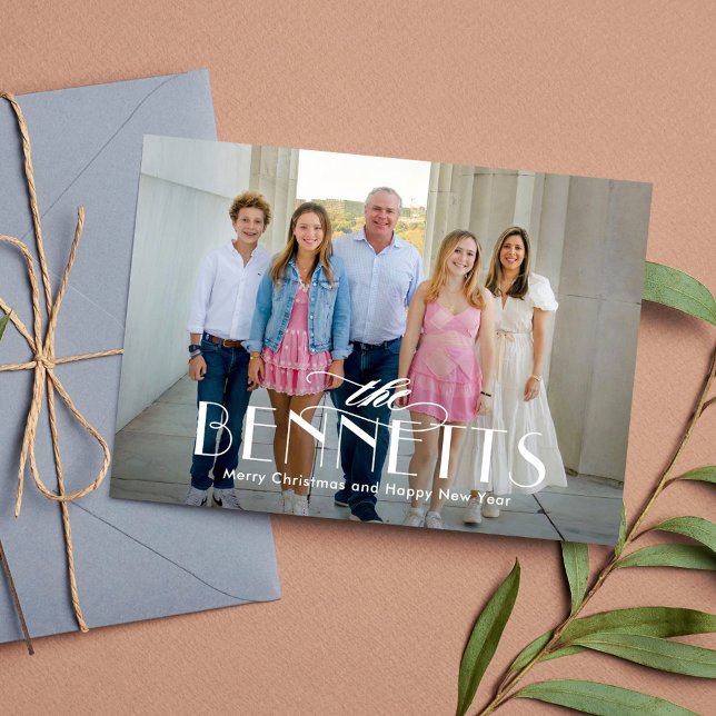 Tarjeta fotográfica de vacaciones elegante y moder (Subido por el creador)