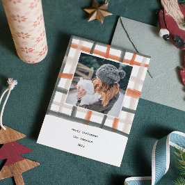 Tarjeta fotográfica de vacaciones en aula | B