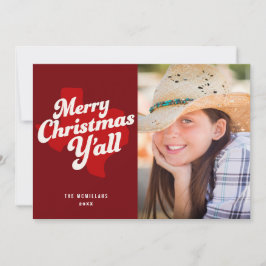 Tarjeta fotográfica de vacaciones *Feliz Navidad Y