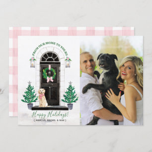 Tarjeta fotográfica de vacaciones Golden Retriever