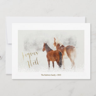 Tarjeta fotográfica de vacaciones Joyeux Noel Mini
