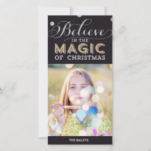 Tarjeta fotográfica de vacaciones mágicas para nav