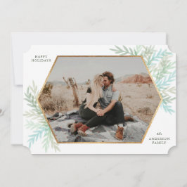 Tarjeta fotográfica de vacaciones moderna para las