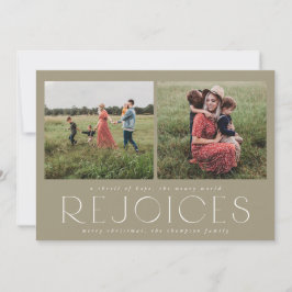 Tarjeta fotográfica de vacaciones moderna y mínima