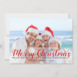 Tarjeta fotográfica de vacaciones - Navidad de nav