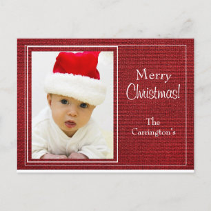 Tarjeta fotográfica de vacaciones Navidades de esc