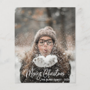 Tarjeta fotográfica de vacaciones   Navidades mode