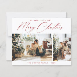 Tarjeta fotográfica de vacaciones | Navidades mode