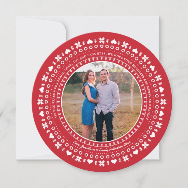 Tarjeta fotográfica de vacaciones nórdicas (Anverso)