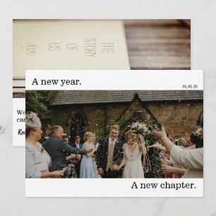 Tarjeta fotográfica de vacaciones para Bodas de Añ