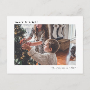 Tarjeta fotográfica de vacaciones para Navidades b