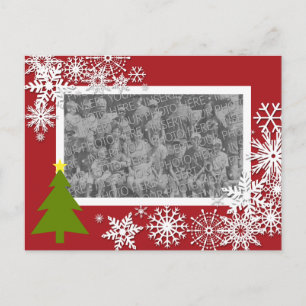Tarjeta fotográfica de vacaciones para navidades c
