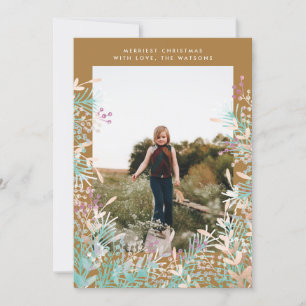 Tarjeta fotográfica de vacaciones para Navidades d