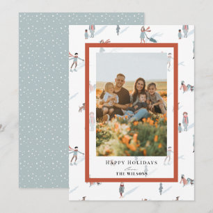 Tarjeta fotográfica de vacaciones para Navidades d