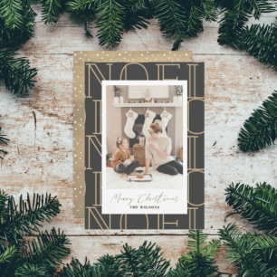Tarjeta fotográfica de vacaciones para Navidades d
