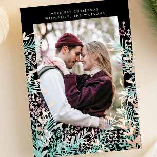 Tarjeta fotográfica de vacaciones para Navidades d