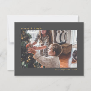 Tarjeta fotográfica de vacaciones para Navidades g