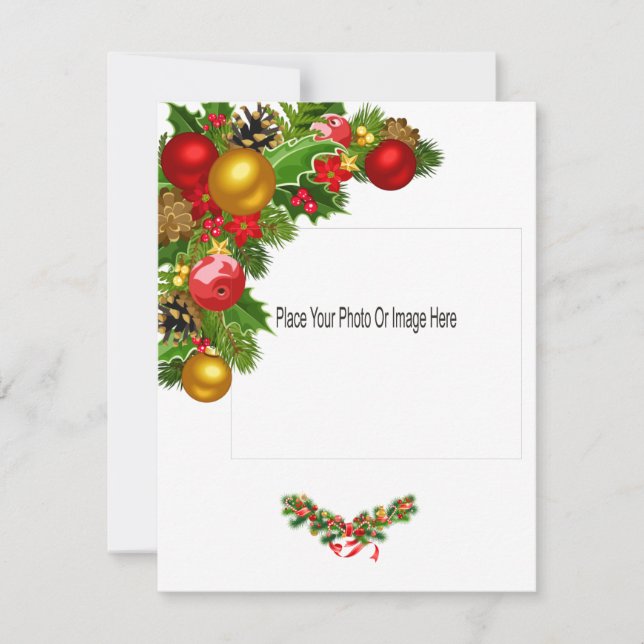 Tarjeta fotográfica de vacaciones plana (Anverso)