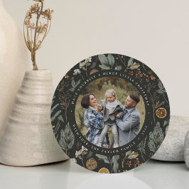 Tarjeta fotográfica de vacaciones redondeadas de M