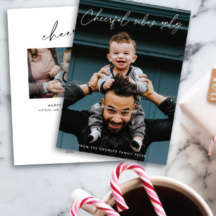 Tarjeta fotográfica de vacaciones sólo retrato par