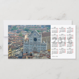 Tarjeta fotográfica del calendario Florence 2016