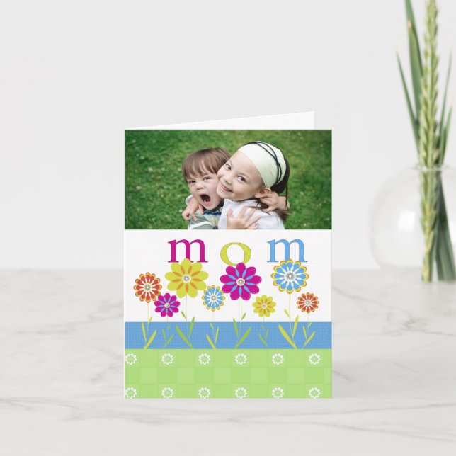 Tarjeta fotográfica del Día de la Madre (Anverso)