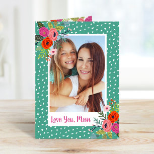 Tarjeta fotográfica del día de la madre de la Pers