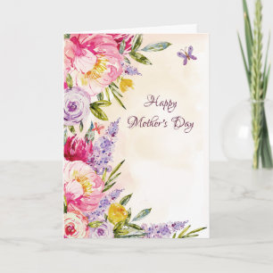Tarjeta fotográfica del Día de la Madre de Lilacs