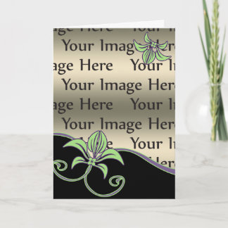 tarjeta fotográfica del día de la madre floral