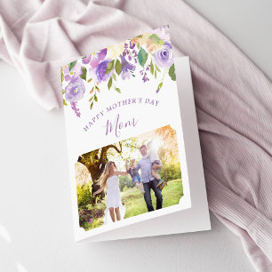 Tarjeta fotográfica del Día de la Madre Floral Lil