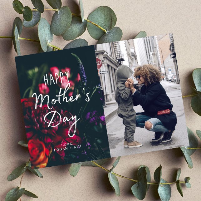 Tarjeta fotográfica del Día de la Madre Floral Osc (Subido por el creador)