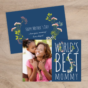 Tarjeta fotográfica del Día de la Madre mejor del 
