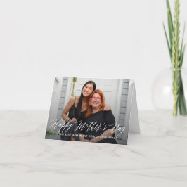 Tarjeta fotográfica del día de la madre simplement