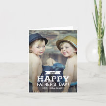 Tarjeta fotográfica del Día de los Padres de Cinta