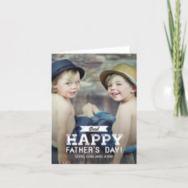 Tarjeta fotográfica del Día de los Padres de Cinta