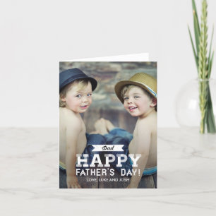 Tarjeta fotográfica del Día de los Padres de Cinta