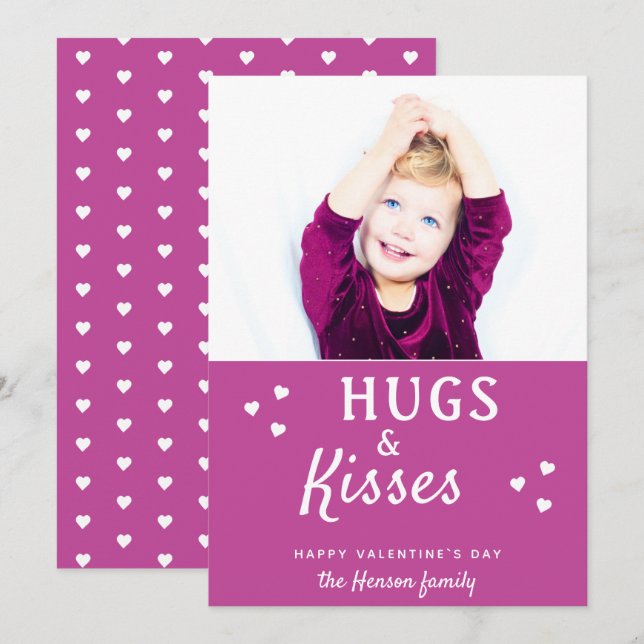 Tarjeta fotográfica del Día de San Valentín de abr (Anverso / Reverso)