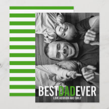 Tarjeta fotográfica del Día del Mejor Papá Nunca P