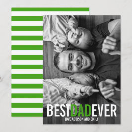 Tarjeta fotográfica del Día del Mejor Papá Nunca P