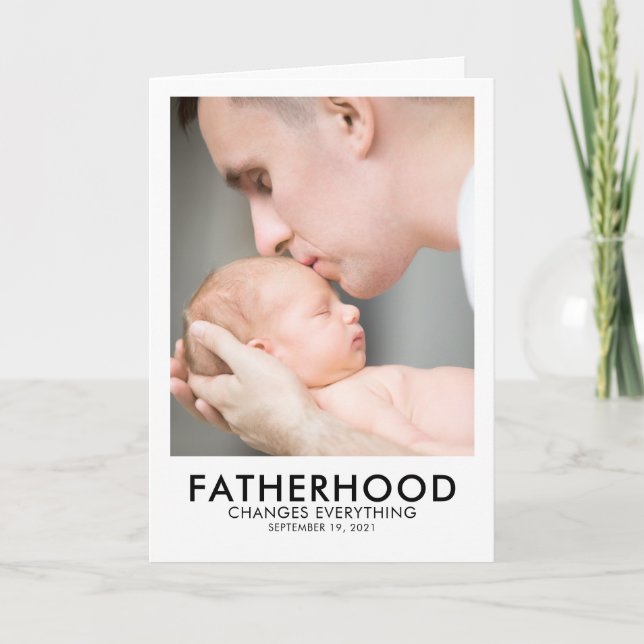 Tarjeta fotográfica del Día del Padre de la Famili (Anverso)