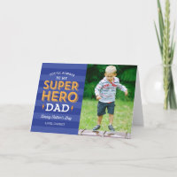 Tarjeta fotográfica del Día del Padre de Super Pap