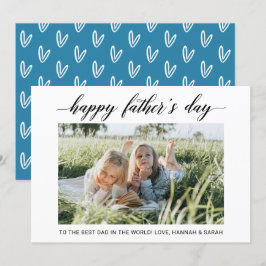 Tarjeta fotográfica del Día del Padre Feliz