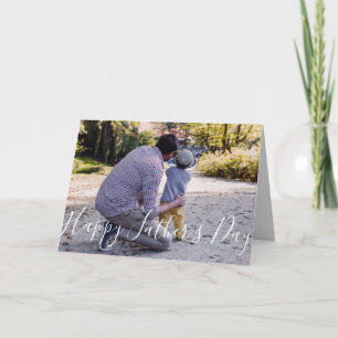 Tarjeta fotográfica del Día del Padre Feliz de Gua