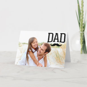 Tarjeta fotográfica del Día del Padre Feliz Mustac