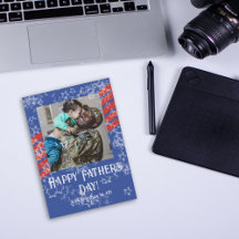 Tarjeta fotográfica del Día del Padre Militar de E